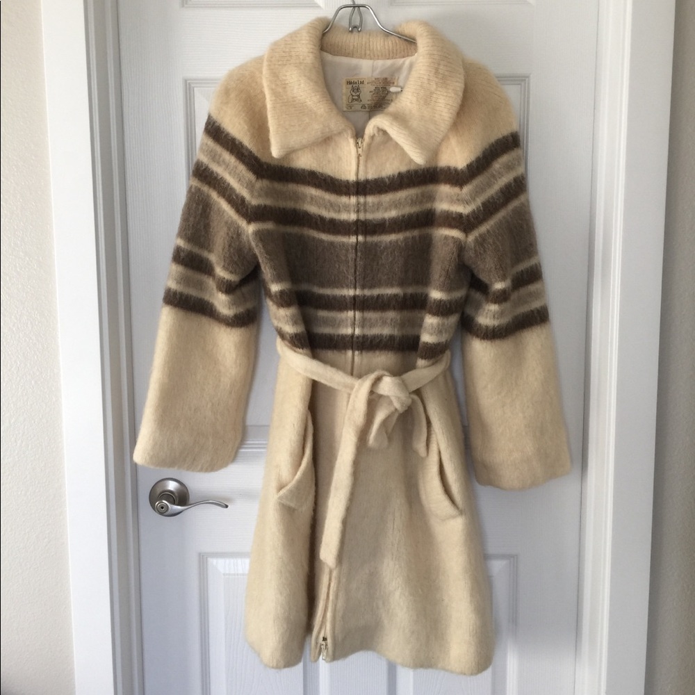 Vintage Cream Wool Coat